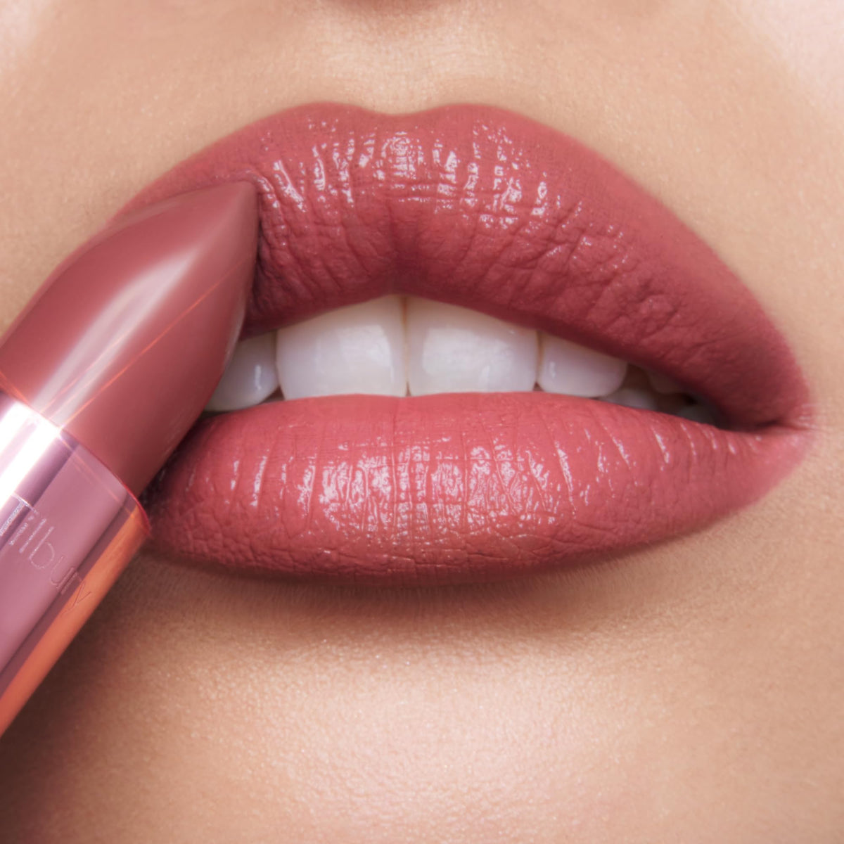 Charlotte Tilbury swatch texture showing satin-glow finish and buildable pigmentation