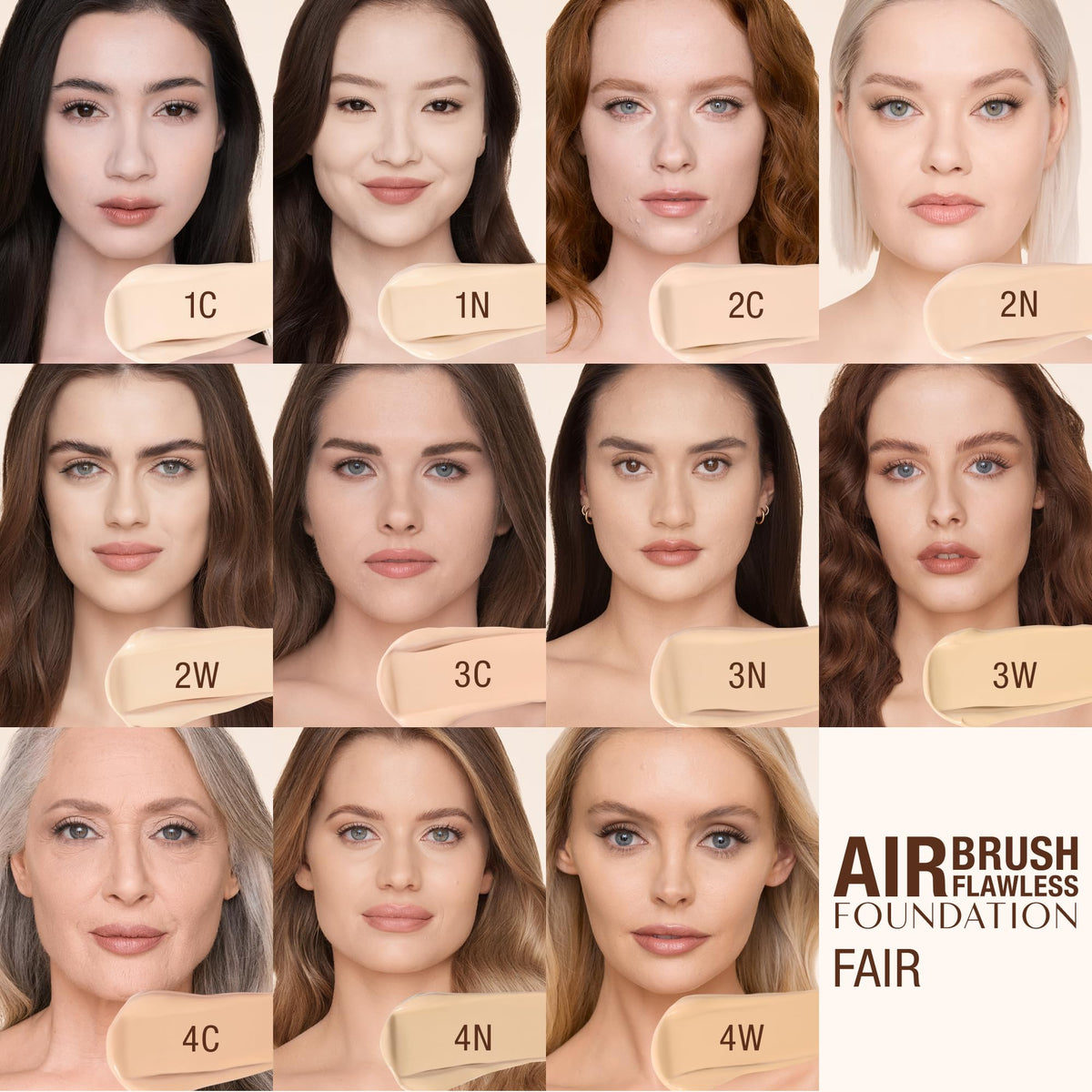 Charlotte Tilbury foundation applied with brush for flawless coverage