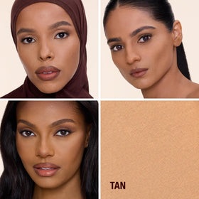 Charlotte Tilbury open pressed powder revealing micro‑milled surface that blurs skin