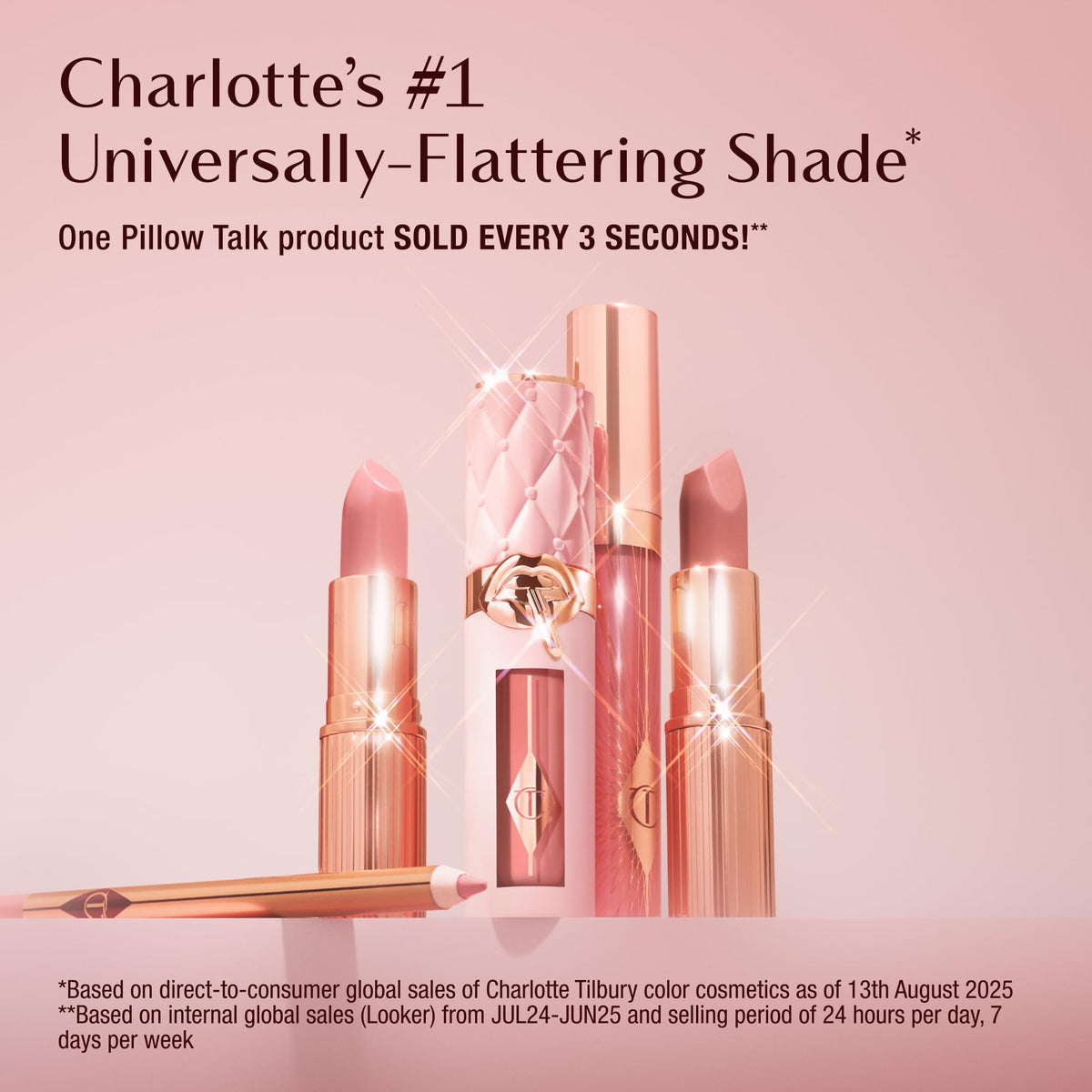 Charlotte Tilbury angled tip detail emphasizing square-shaped bullet for accurate lining