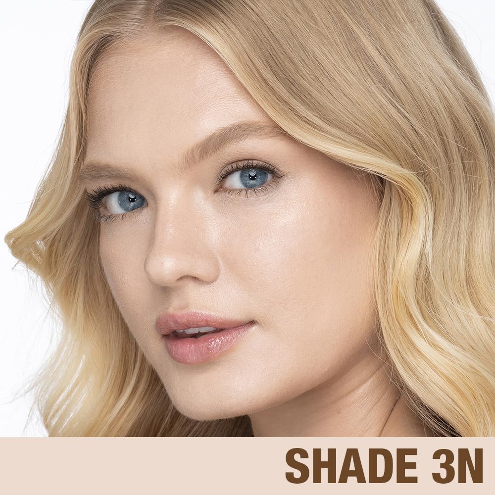 Charlotte Tilbury back label focusing on ingredient list and skincare-powered formula benefits