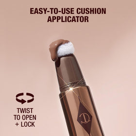 Charlotte Tilbury blended contour before and after showing natural definition
