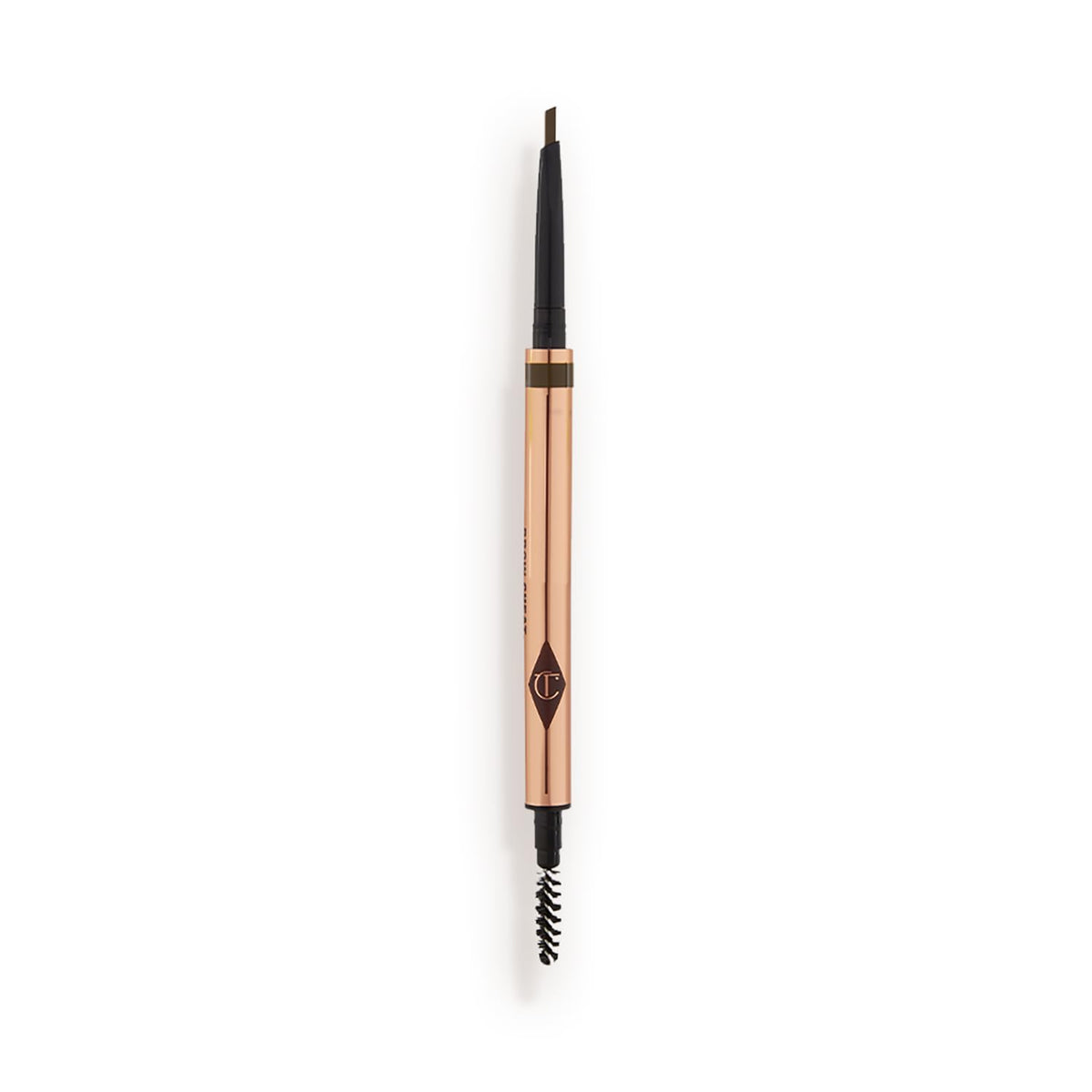 Charlotte Tilbury front packaging showing pencil and refill, highlights convenience