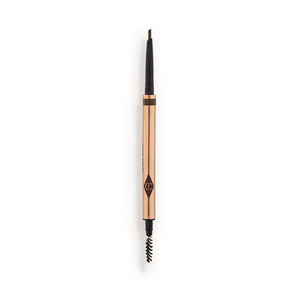 Charlotte Tilbury front packaging showing pencil and refill, highlights convenience