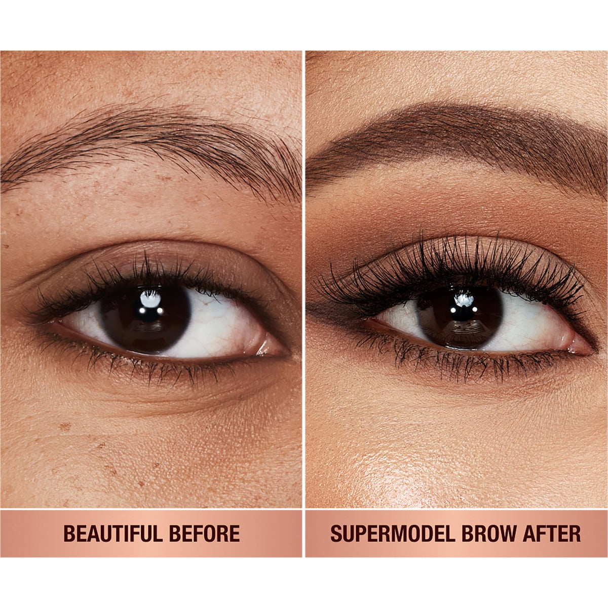 Charlotte Tilbury texture swatch on skin showing natural finish