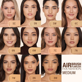 Charlotte Tilbury applied with brush for seamless, airbrushed-looking coverage