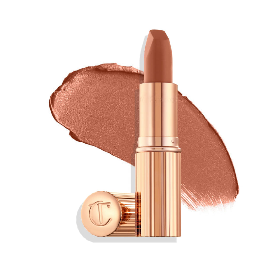 Charlotte Tilbury front packaging showing Catwalking shade and elegant finish