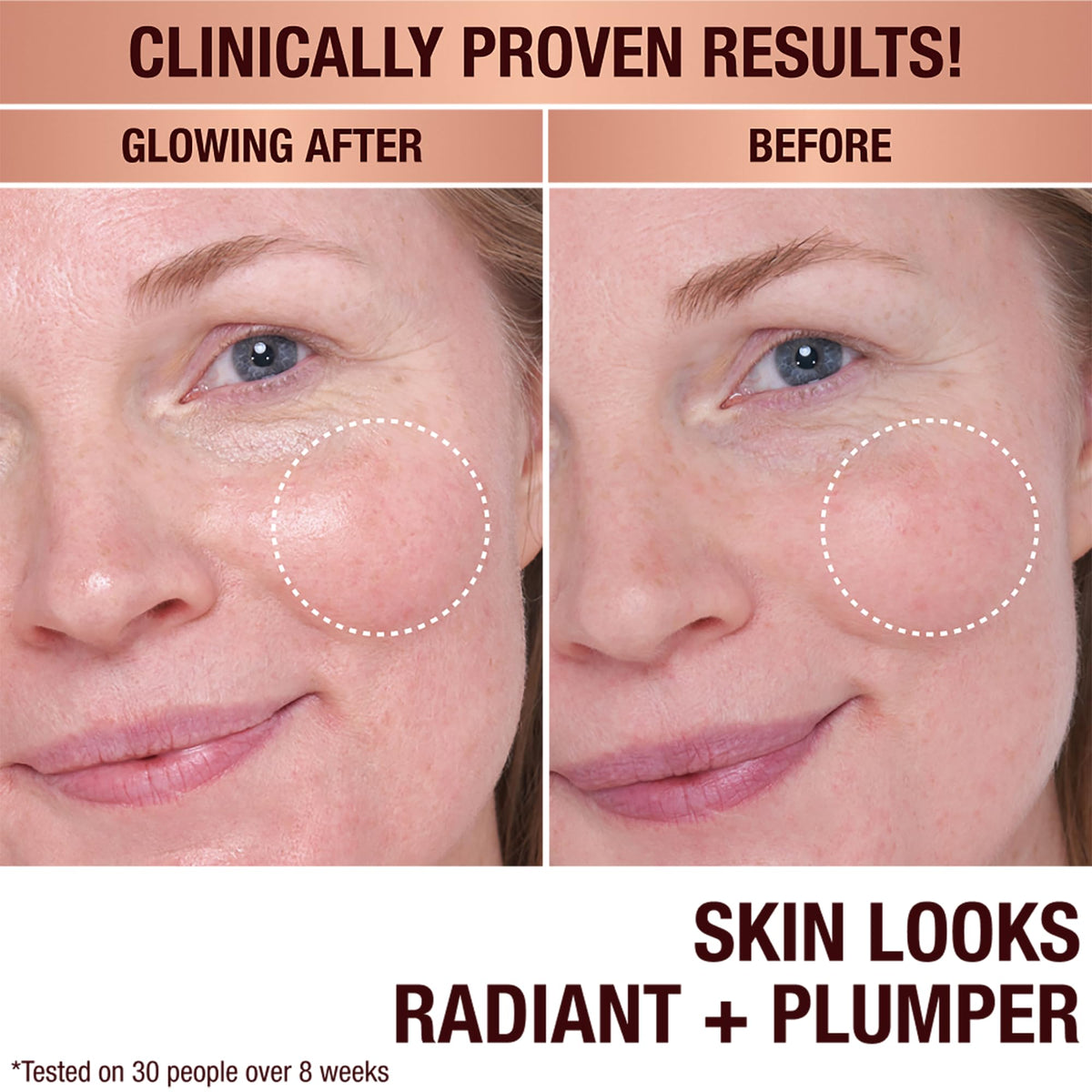 Charlotte Tilbury dropper dispensing oil highlighting concentrated formula and precise control