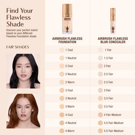 Charlotte Tilbury in a makeup bag lifestyle scene showing everyday usability