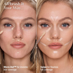 Charlotte Tilbury concealer texture close-up demonstrating smooth, blendable finish
