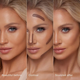 Charlotte Tilbury contour wand with cap removed showing applicator tip ease