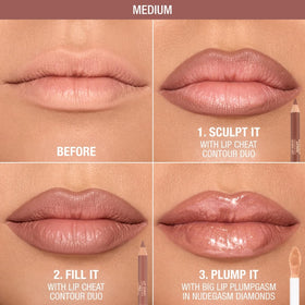 Charlotte Tilbury dual-ended pencils displaying both sculpt and fill tips for convenience