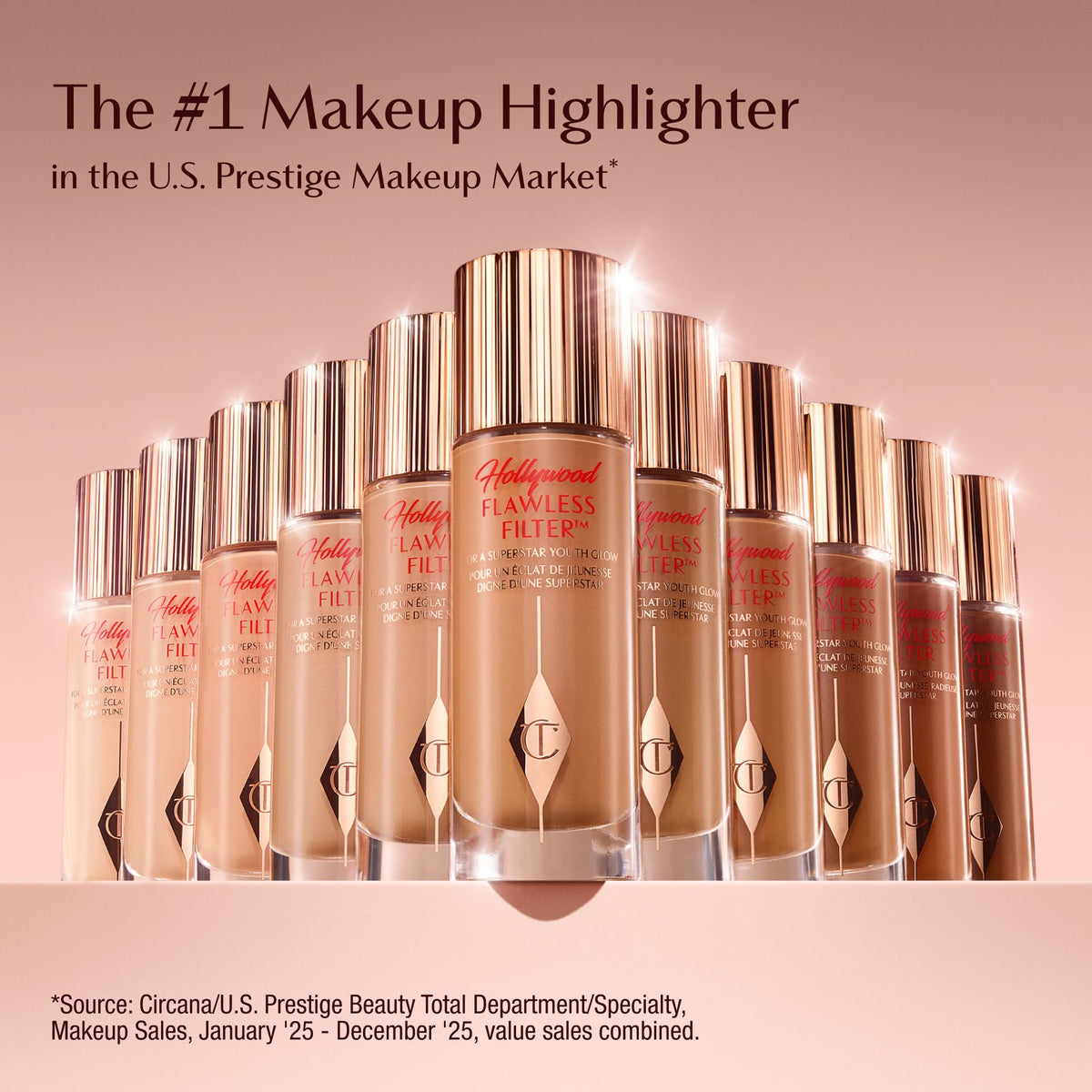 Charlotte Tilbury texture close-up drop showing creamy luminous finish benefit
