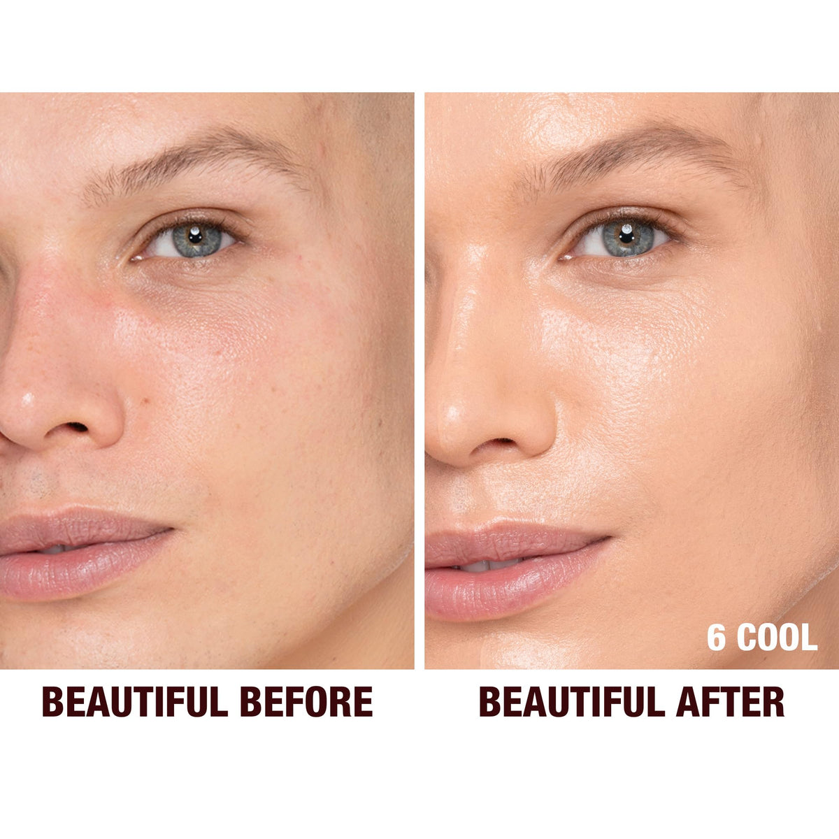 Charlotte Tilbury pump dispensing foundation to show easy, mess-free application