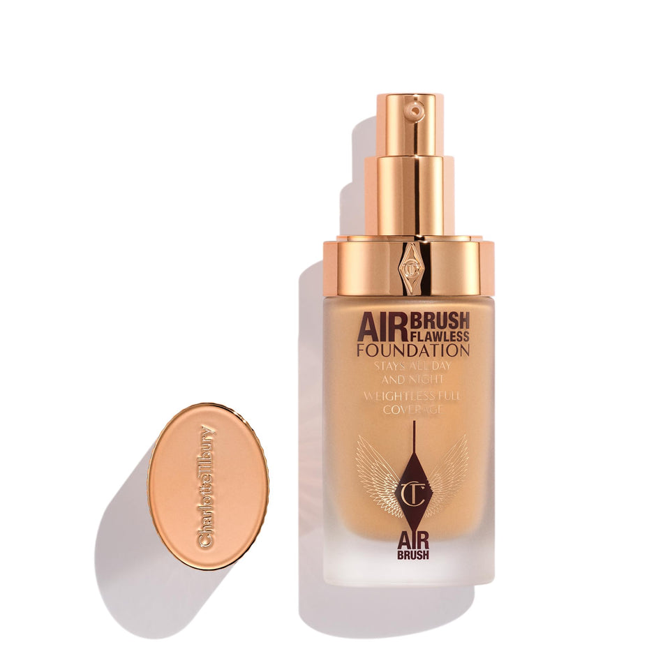 Charlotte Tilbury front packaging showing bottle and matte finish benefit