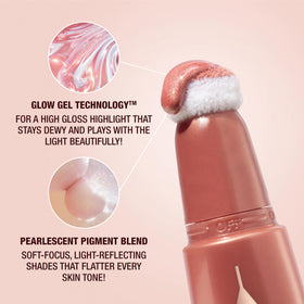 Charlotte Tilbury lifestyle shot at mirror illustrating quick touch-up benefit