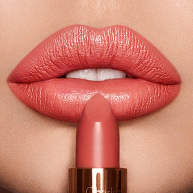 Charlotte Tilbury close-up texture swatch highlighting creamy formula and hydrated finish