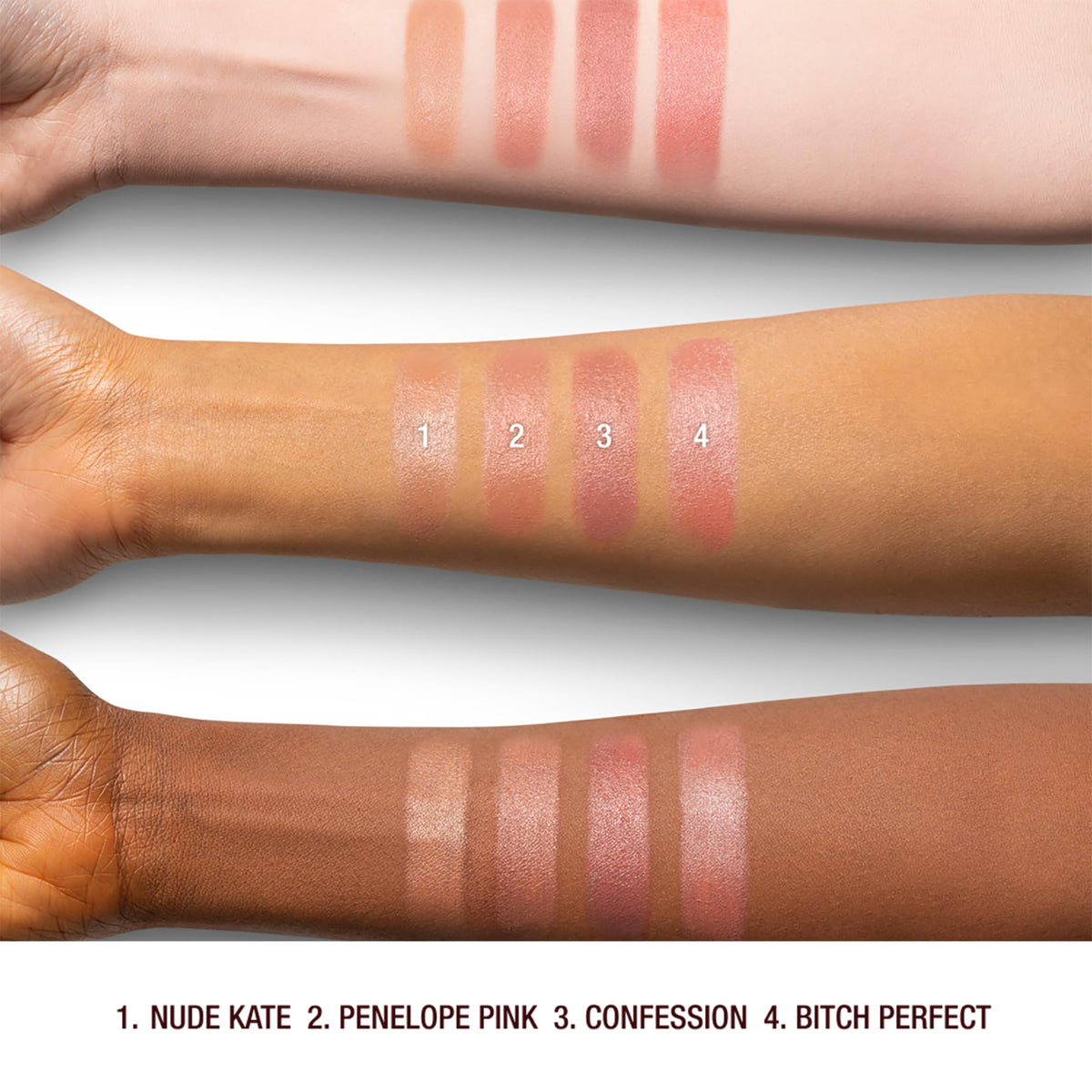 Charlotte Tilbury lipstick paired with liner illustrating precise application and defined lips benefit