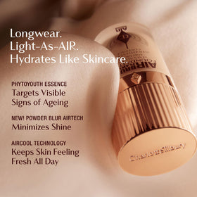 Charlotte Tilbury foundation worn in daytime lifestyle scene for long-wear proof