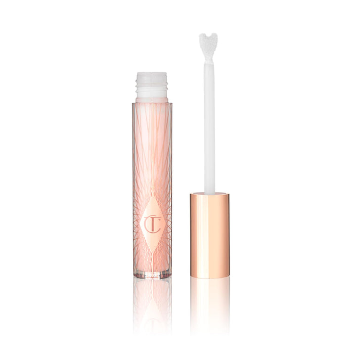 Charlotte Tilbury front packaging of Collagen Lip Bath showing glossy tube and branding for instant shine