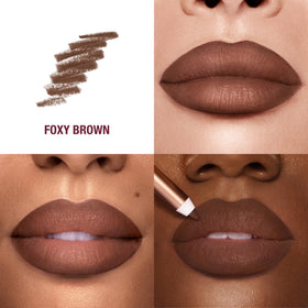 Charlotte Tilbury pencil tip close-up demonstrating smooth creamy application