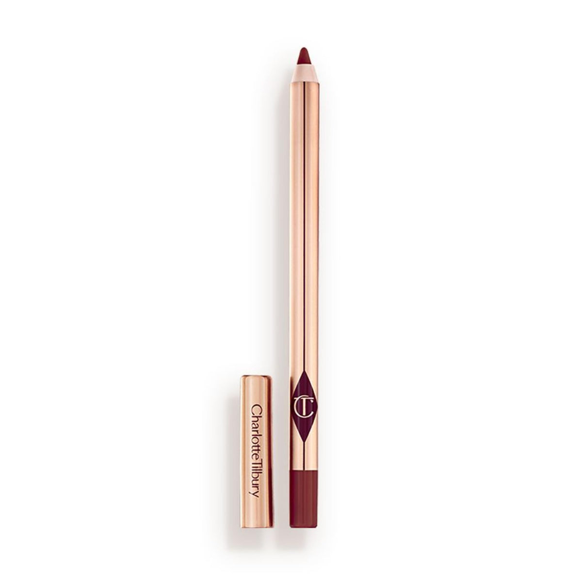 Charlotte Tilbury pencil front packaging showing Hollywood Honey and branding for easy identification