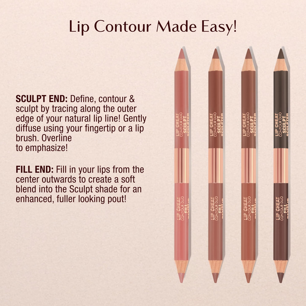 Charlotte Tilbury duo on dressing table in lifestyle scene for elegant daily use