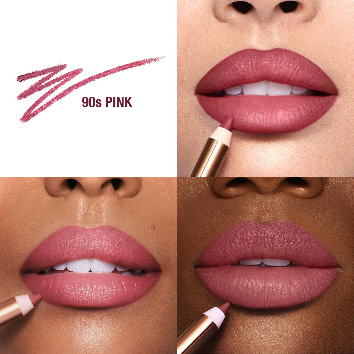Charlotte Tilbury pencil tip close-up demonstrating creamy precise application