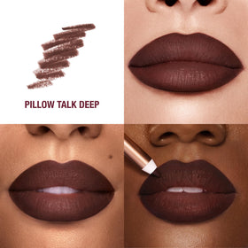 Charlotte Tilbury pencil tip close-up showing creamy texture for smooth application