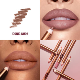 Charlotte Tilbury lip cheat creamy texture close-up, highlighting smooth application