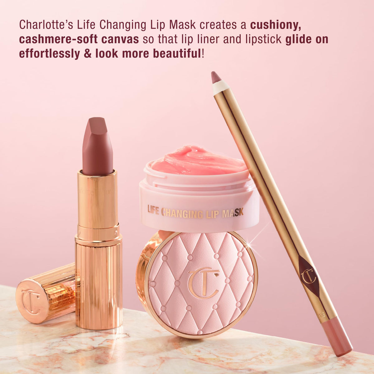 Charlotte Tilbury jar on bedside table, suggests overnight intensive hydration