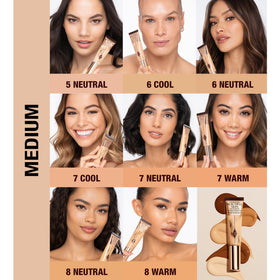 Charlotte Tilbury foundation droplet texture highlighting hydrating, dewy finish
