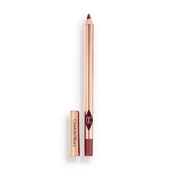 Charlotte Tilbury front packaging showing shade M.I Kiss and product name benefit: precise definition