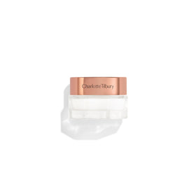 Charlotte Tilbury jar front view showing packaging and travel benefit