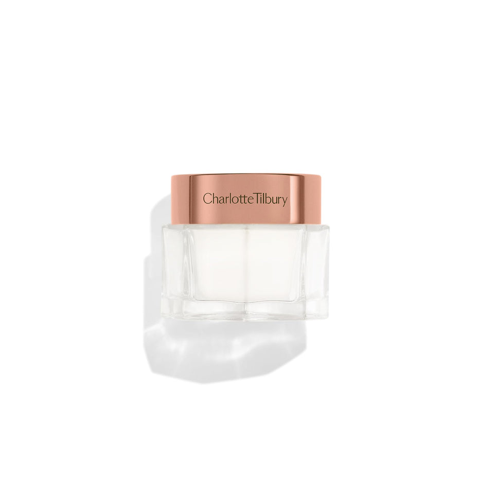 Charlotte Tilbury jar front view showing premium packaging and quick hydration benefit