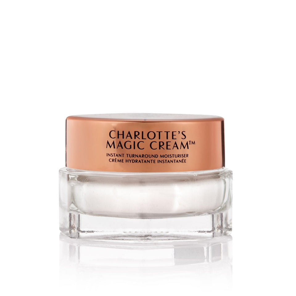 Charlotte Tilbury travel jar front view showing compact convenience and hydration