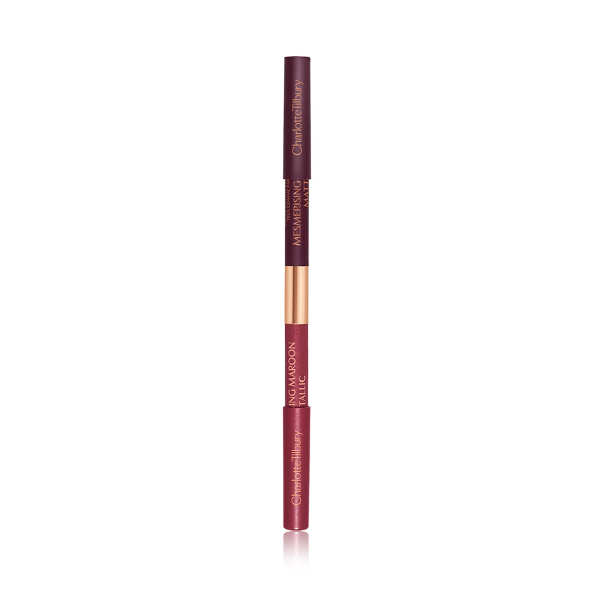 Charlotte Tilbury Magic Eyeliner beside a ruler to show pencil length and travel-friendly benefit