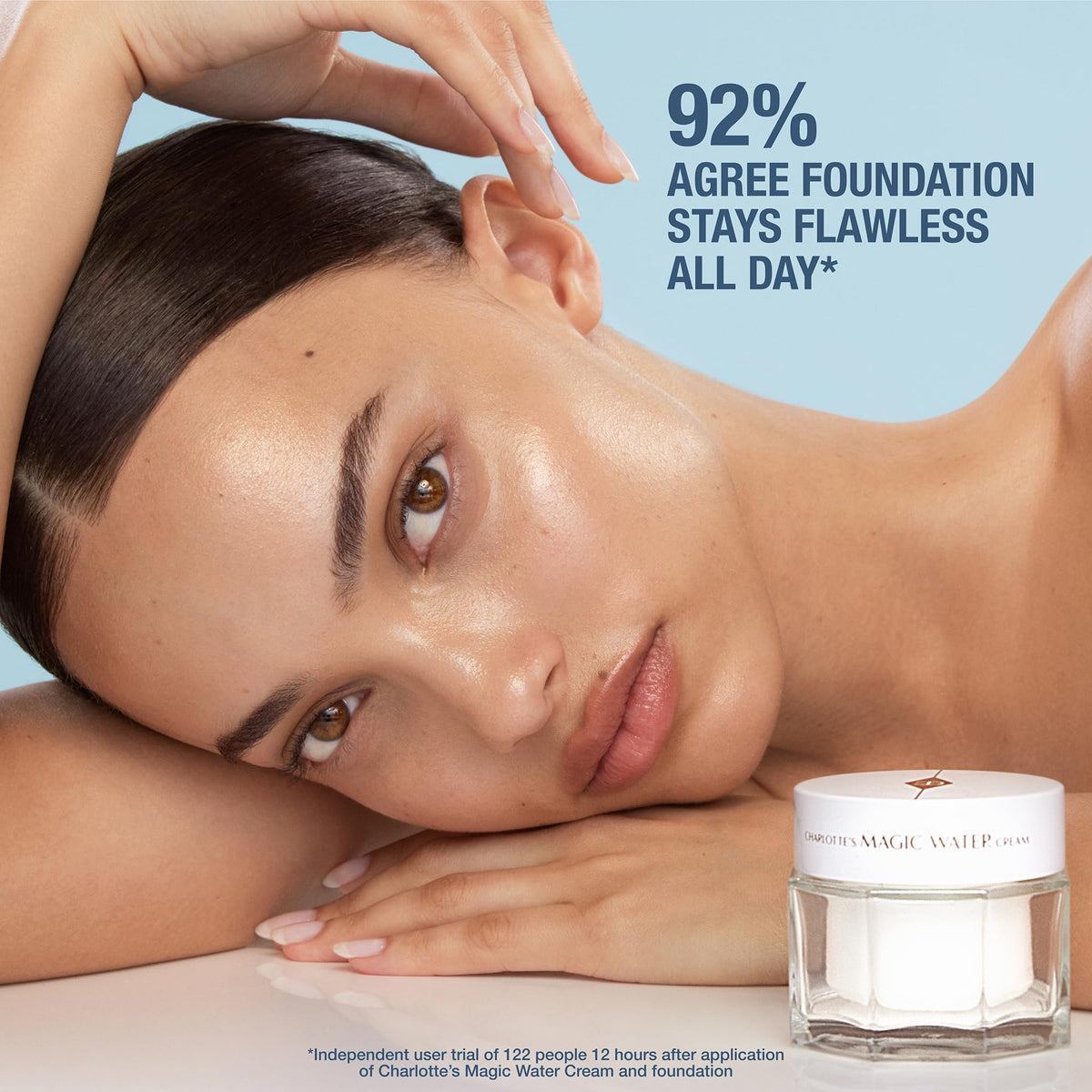 Charlotte Tilbury niacinamide ingredient visual highlighting soothing skin benefits