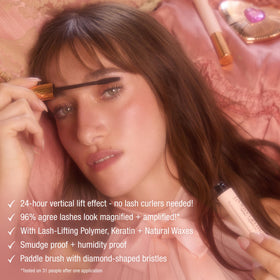 Charlotte Tilbury on-model night-out look demonstrating intense black definition
