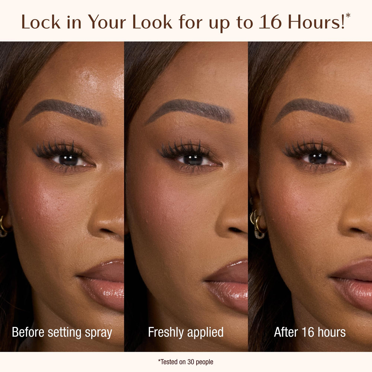 Charlotte Tilbury close-up of skin texture smoothed and pore-blurring effect