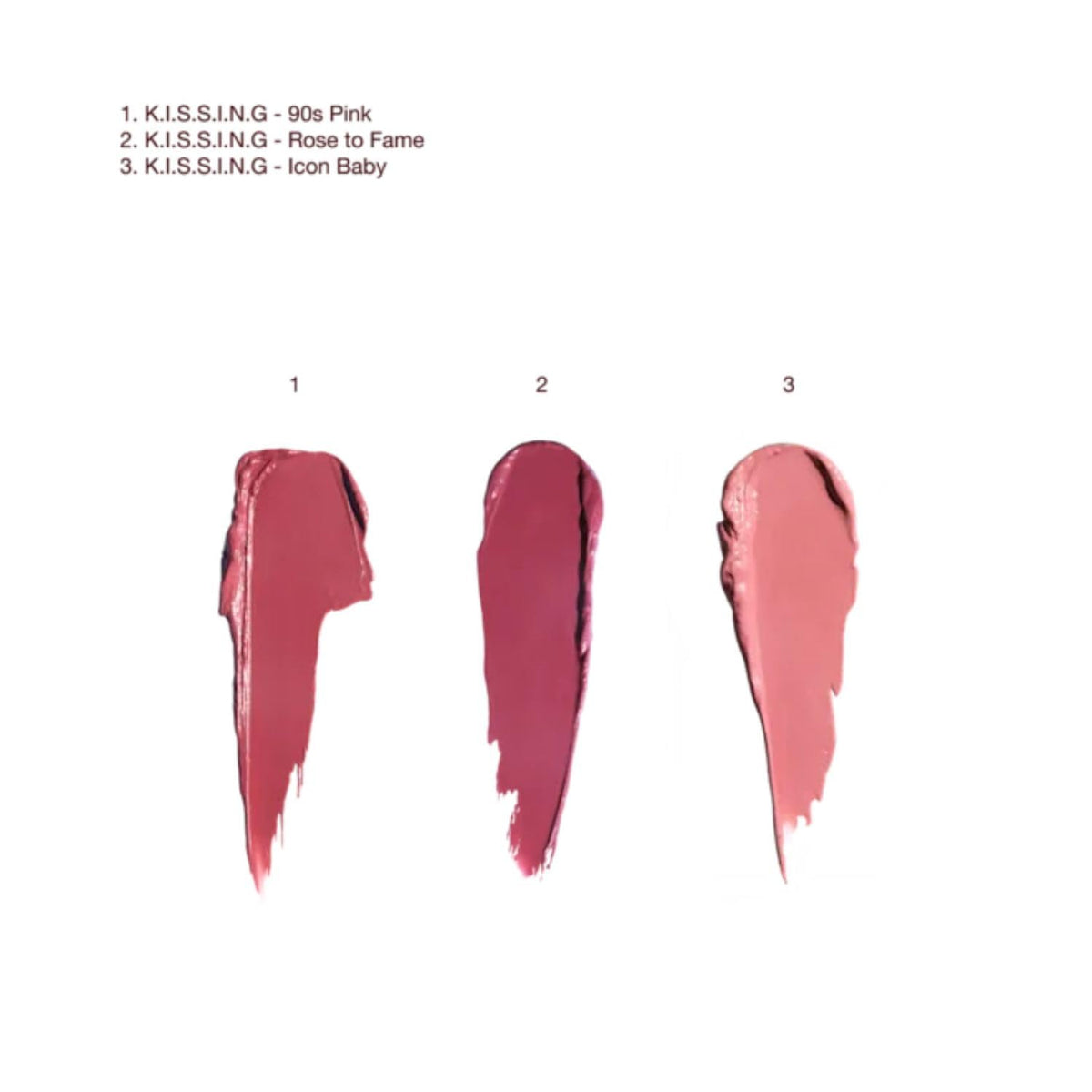 Charlotte Tilbury mini lipsticks with caps off highlighting wearable finishes