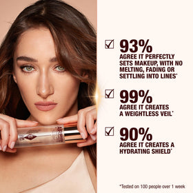 Charlotte Tilbury mist texture suspended in air for lightweight finish