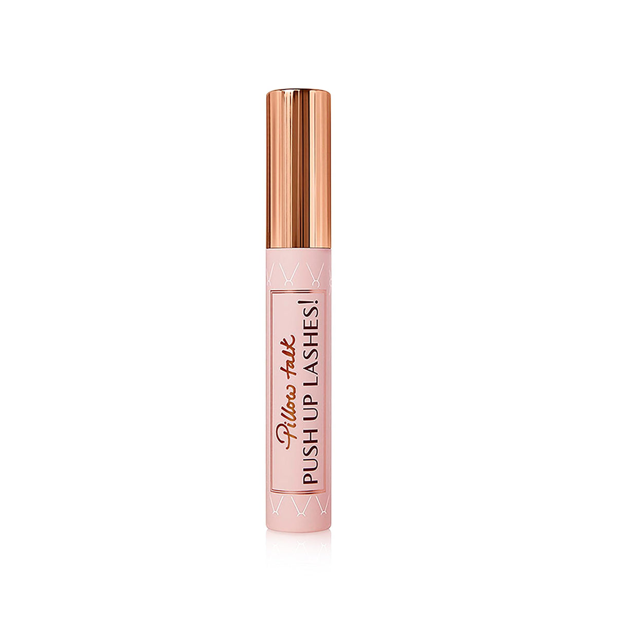 Charlotte Tilbury before and after lashes demonstrating length and vertical lift
