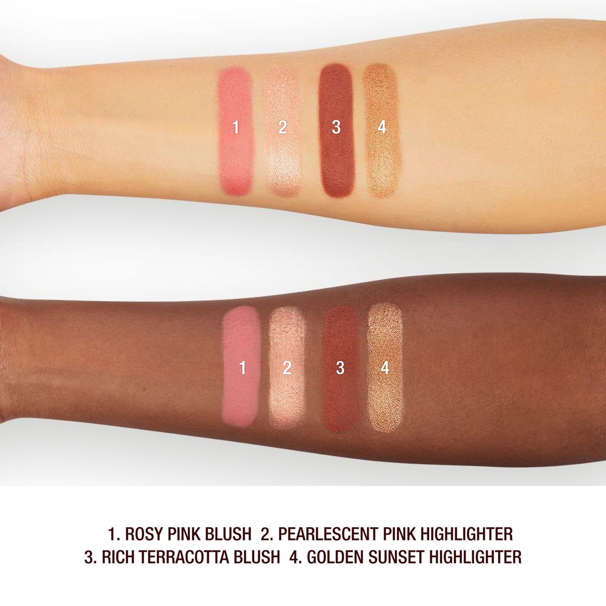 Charlotte Tilbury open compact with mirror for convenient on-the-go application