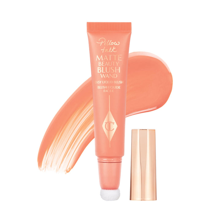 Charlotte Tilbury front packaging showing Peach Pop matte blush, easy grab-and-go