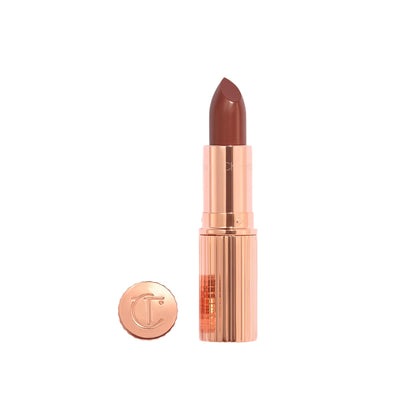 Charlotte Tilbury front packaging showing elegant tube and brand logo, conveys luxury