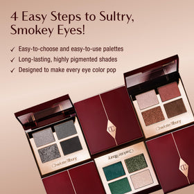 Charlotte Tilbury matte shade texture close-up showing smooth, crease-resistant formula