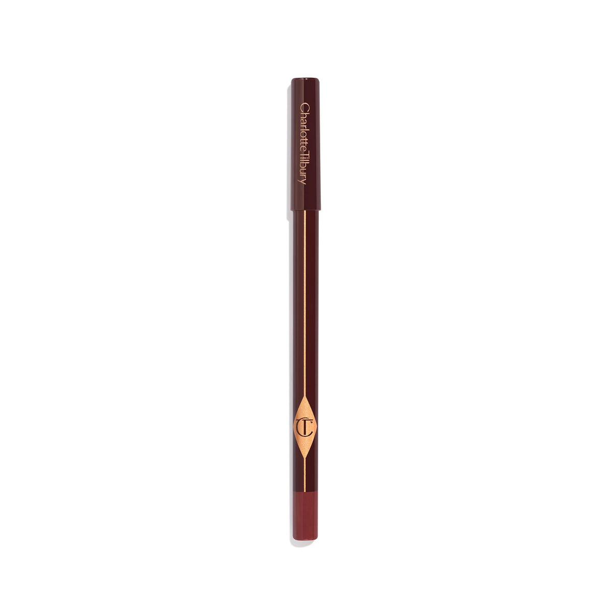 Charlotte Tilbury applied along upper lash line creating defined yet soft look