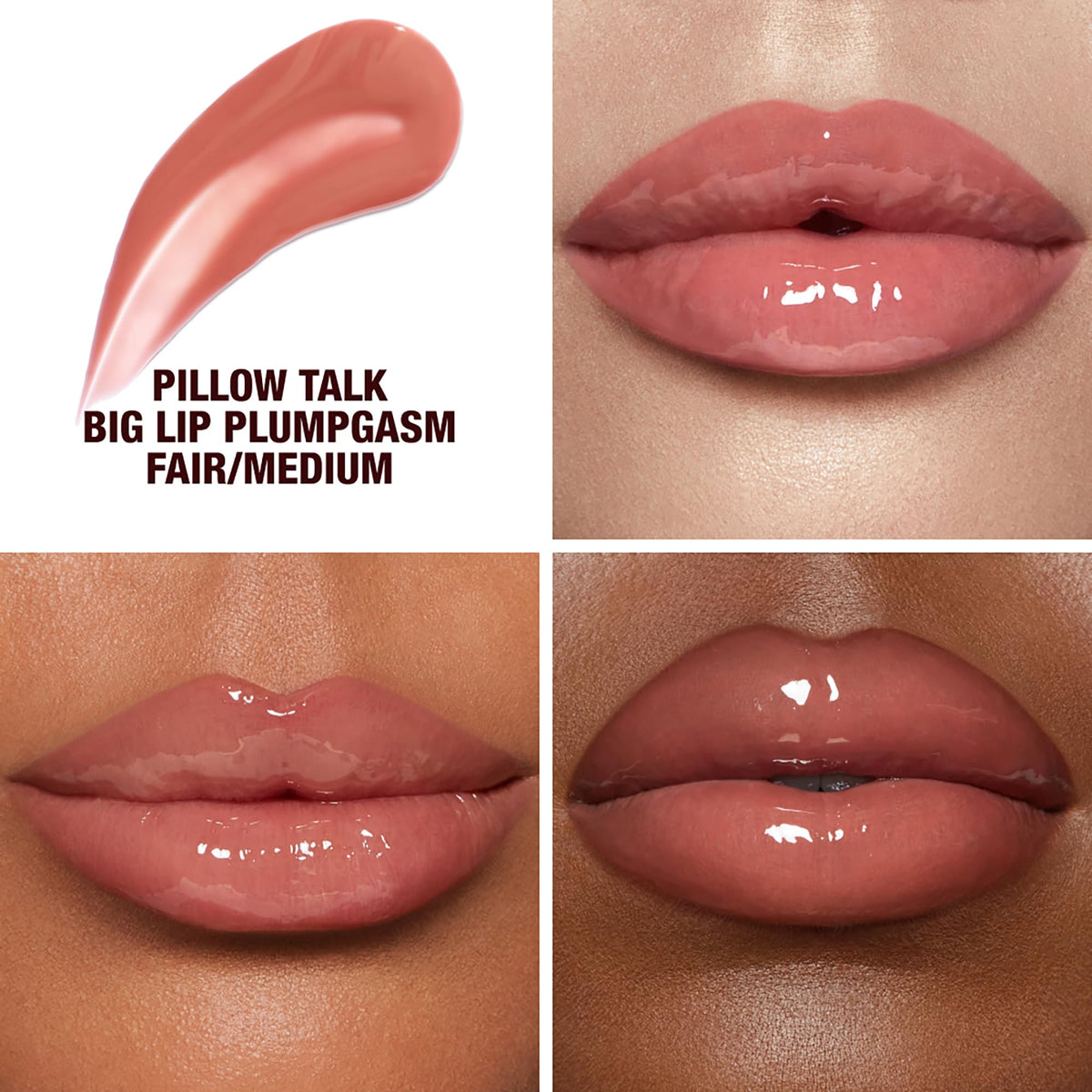 Charlotte Tilbury swatch on skin fair medium tone for color match