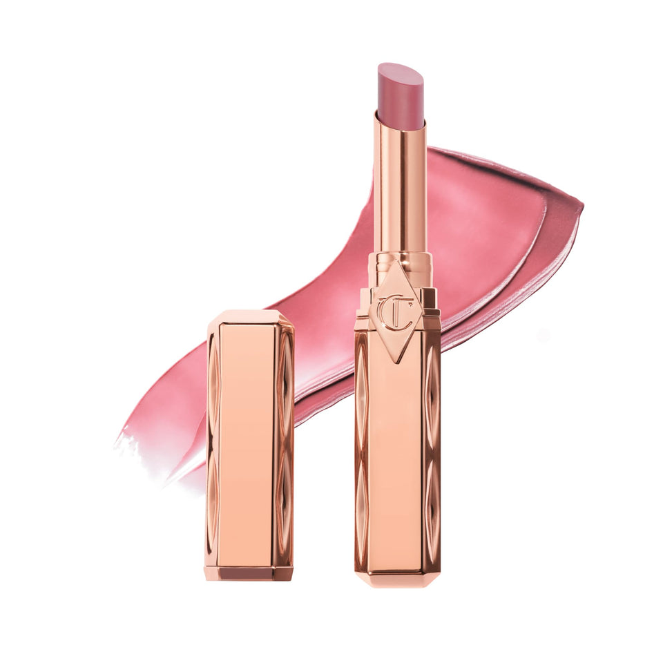 Charlotte Tilbury packaging front showing Pillow Talk Medium, elegant retail appeal